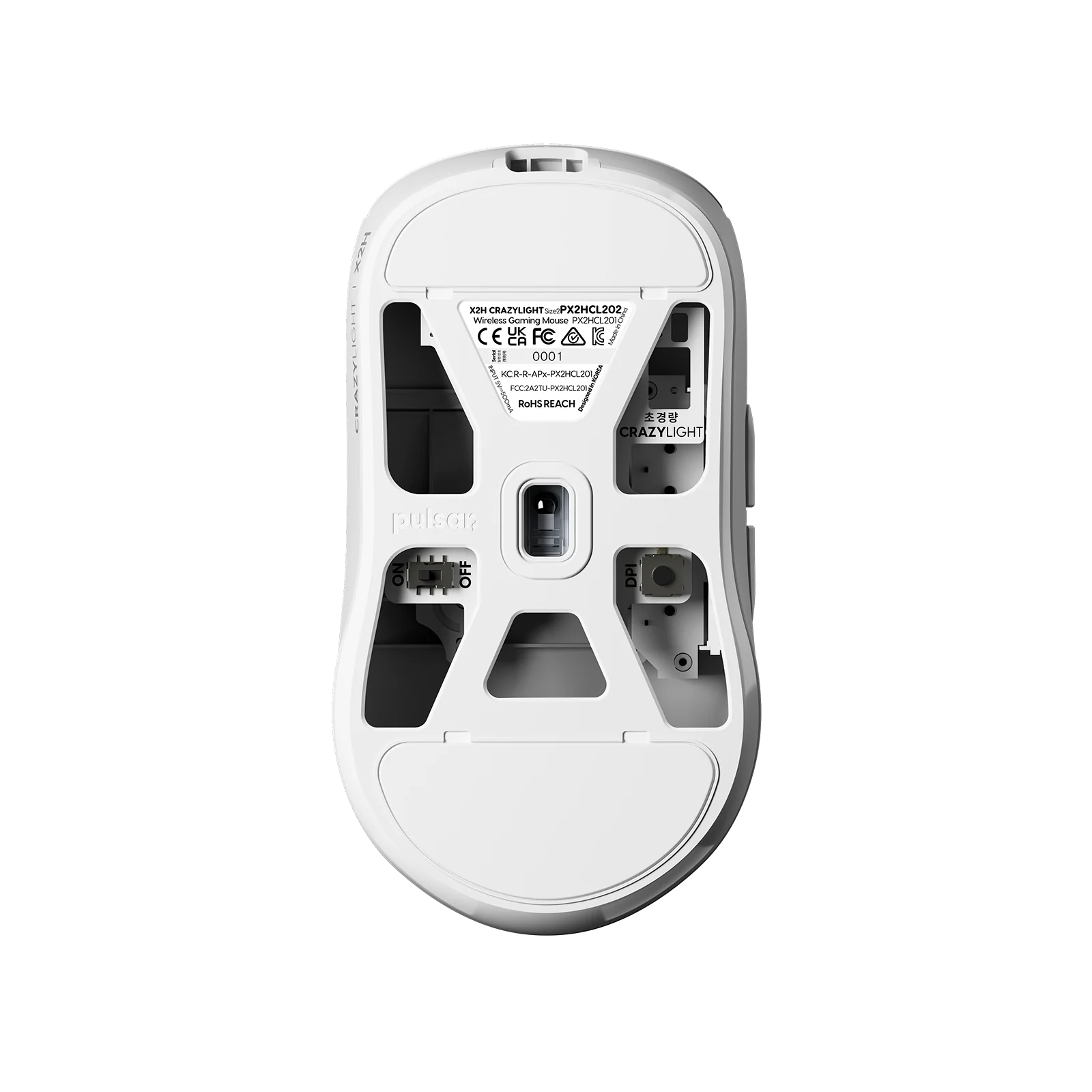X2H CrazyLight 미디움 무선 게이밍 마우스 - Image 6